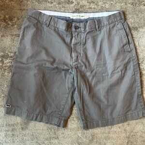 LACOSTE men’s gray shorts
